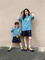 【90-160cm+親サイズ】半袖Tシャツ 親子ペア トレンド デイリー使い - 画像 (2)