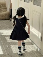 【90-140cm】ワンピース 女の子 ノースリープ フリル - 画像 (6)