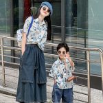 【80-150cm+親サイズ】シャツ 親子ペア ゆったり レトロ - 画像 (5)