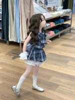 【90-140cm】トップスorキュロット 女の子 チェック柄 ノースリーブ - 画像 (3)