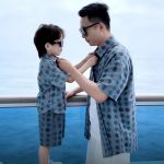 【90-150cm+親サイズ】セットアップ 親子ペア ドット柄 おしゃれ - 画像 (3)