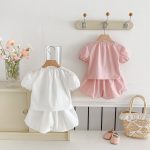 【80-130cm】セットアップ 女の子 リボン付き スウィート - 画像 (6)