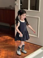 【90-140cm】ワンピース 女の子 ノースリープ フリル