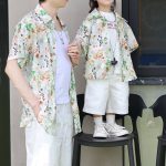 【80-150cm+親サイズ】シャツorショートパンツ 親子ペア ゆったり プリント - 画像 (5)