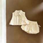 【73-120cm】セットアップ ベビー 折り襟 おしゃれ - 画像 (5)