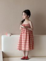 【90-150cm】ワンピース 女の子 チェック スウィート - 画像 (4)