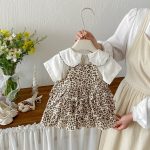【73-100cm】ワンピース ベビー レオパード カートゥーン - 画像 (5)