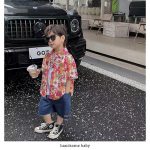 【80-150cm+親サイズ】シャツorショートパンツ 親子ペア ビーチ カジュアル - 画像 (6)