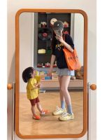 【90-160cm+親サイズ】半袖 Tシャツ 親子コーデ 着回しやすい 肌にやさしい - 画像 (2)