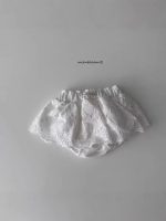【66-100cm】ショートパンツ ベビー レース 刺繍 - 画像 (3)