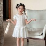 【90-150cm】ワンピース 女の子 透かし レトロ - 画像 (7)
