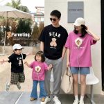 【90-150cm+親サイズ】半袖Tシャツ 親子おそろい おしゃれ 夏映えコーデ