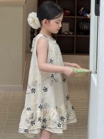 【90-150cm】ワンピース 女の子 ノースリープ シンプル - 画像 (4)