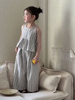 【90-150cm】セットアップ 女の子 ストライプ おしゃれ - 画像 (2)