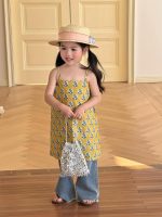 【90-140cm】ワンピースorパンツ 女の子 キャミソール プリント - 画像 (5)