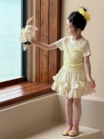 【90-150cm】トップスorキュロット 女の子 レイヤード フリル - 画像 (4)