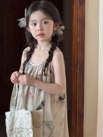 【90-150cm】ワンピース 女の子 フラワー ノースリープ - 画像 (6)