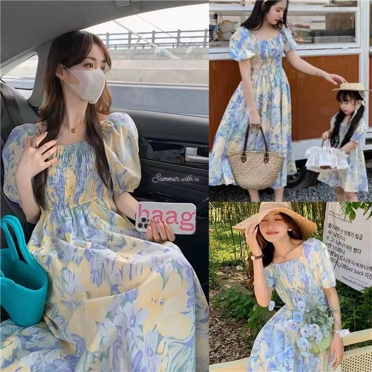 O1CN01iAO3Ex1FgNKzsOn4H_977350516-0-cib.jpg 【80-150cm+親サイズ】ワンピース 親子ペア プリント おしゃれ - 画像 (1)