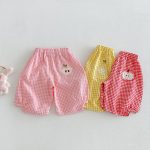 【73-120cm】パンツ ベビー チェック柄 フルーツ - 画像 (3)