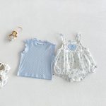 【66-90cm】セットアップ ベビー ハート フリル キュート - 画像 (5)