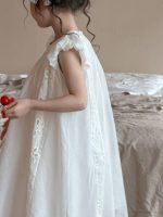 【90-150cm】ワンピース 女の子 フリルスリーブ 韓国風 - 画像 (4)
