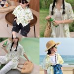【80-150cm+親サイズ】シャツorショートパンツ 親子ペア ナチュラル 着せやすい - 画像 (3)