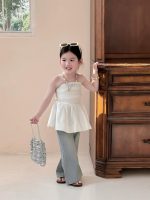 【90-140cm】トップスorパンツ 女の子 チューブトップ おしゃれ - 画像 (4)