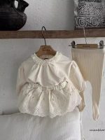 【66-100cm】ショートパンツ ベビー レース 刺繍 - 画像 (5)