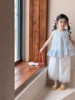 【90-150cm】トップスorパンツ 女の子 フリル ゆったり - 画像 (8)