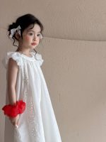 【90-150cm】ワンピース 女の子 フリルスリーブ 韓国風 - 画像 (3)