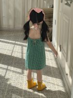【90-140cm】ワンピース 女の子 チェック柄 キャミソール - 画像 (6)