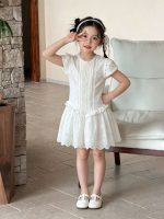 【90-150cm】ワンピース 女の子 透かし レトロ - 画像 (4)