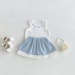 【73-100cm】セットアップ ベビー プリーツ カジュアル - 画像 (2)
