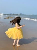 【90-140cm】ワンピース 女の子 キャミソール チュール - 画像 (3)