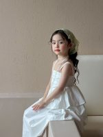 【90-150cm】ワンピース 女の子 無地 キャミソール - 画像 (4)