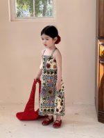 【90-140cm】ワンピース 女の子 背中開き 花柄 ビーチ - 画像 (6)