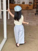 【90-140cm】トップスorパンツorセットアップ 女の子 ワンショルダー ファッション - 画像 (6)