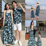 【90-150cm+親サイズ】ワンピースorシャツorショートパンツ 親子ペア 花柄 おしゃれ - 画像 (3)