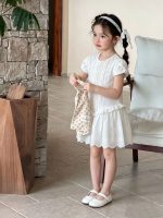 【90-150cm】ワンピース 女の子 透かし レトロ - 画像 (5)