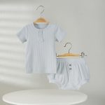 【73-100cm】セットアップ ベビー ナチュラル リブシンプル - 画像 (10)