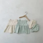 【66-100cm】ロンパース ベビーチェック セットアップ - 画像 (11)