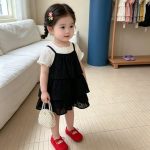【73-120cm】トップスorドレス ベビー ブラック スリップ