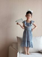 【90-150cm】ワンピース 女の子 チェック柄 カジュアル