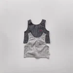 【73-100cm】セットアップ ベビー 韓国風 チェック - 画像 (5)