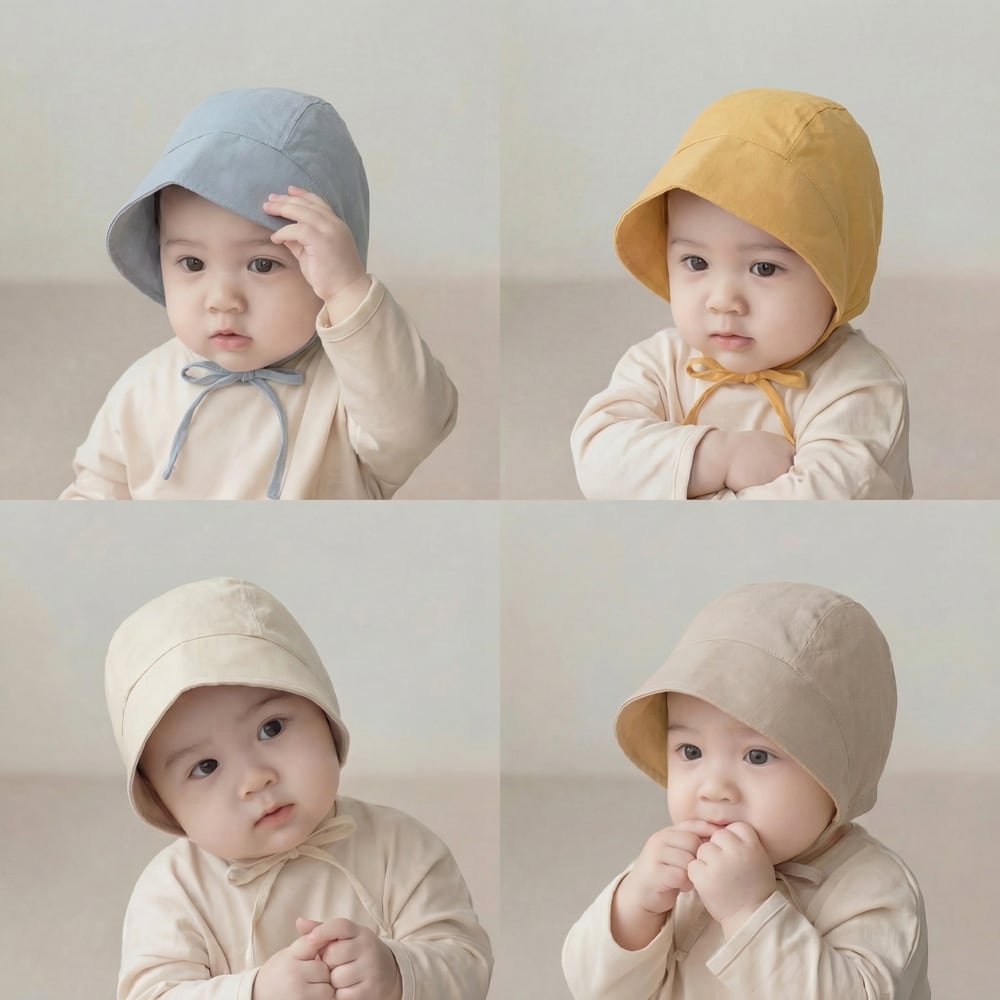 b5b6aee98c73248aa64120a1154fa99a.jpg 【GOODS】ハット 無地 帽子 かわいい - 画像 (1)
