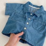 【73-120cm】セットアップ デニム オシャレ カジュアル - 画像 (15)