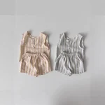 【73-80cm】セットアップ ベビー 韓国風 ストライプ - 画像 (2)