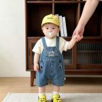【73-120cm】デニム サロペットカジュアル 可愛い