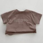 【70-120cm】半袖Tシャツ ベビー 英字 シンプル - 画像 (10)