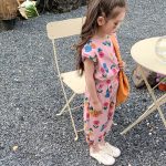 【予約販売】【80-140cm】セットアップ 女の子 カラフル フラワー カジュアル - 画像 (5)